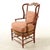 Vintage French Provincial Distressed Terracotta Red Wingback Chair With Gingham Cushions For Sale - Image 9 of 12