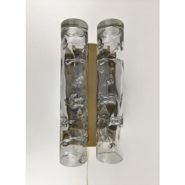 Ice Glass Wall Lights from Doria Leuchten, Germany, 1970s, Set of 2 For Sale - Image 17 of 18