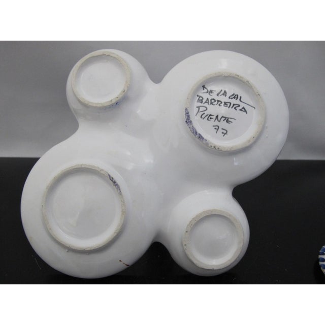 Spanish De La Cal Barreira Pottery Oil & Vinegar Cruet Condiment Serving Tray For Sale - Image 17 of 18