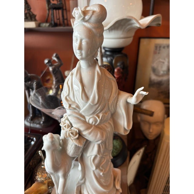 1970s Chinese Porcelain Blanc De Chine For Sale - Image 4 of 5