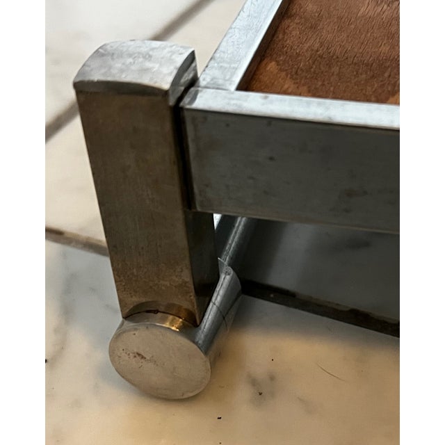 Modern Chromed Tray by Jacques Adnet, 1930s For Sale - Image 13 of 14