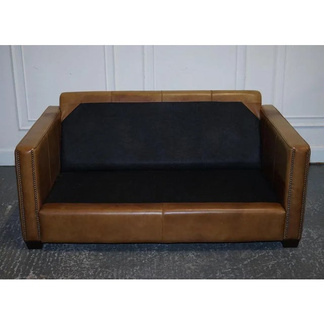 Halo Two Seater Viscount Tan Leather Sofa by Timothy Oulton For Sale - Image 17 of 18
