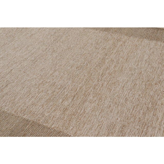 2020s Contemporary Scandinavian Style Wool Rug in Beige by Rug & Kilim, India For Sale - Image 5 of 10