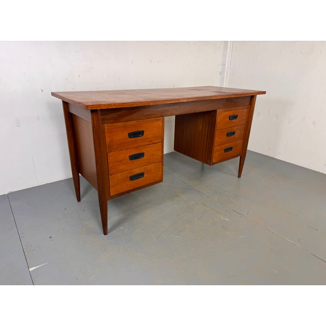 Mid-Century Danish Teak Desk, 1960s For Sale - Image 11 of 11