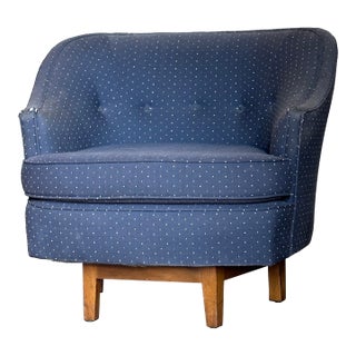 1950s Edward Wormley for Dunbar Swivel Chair- Unmarked For Sale