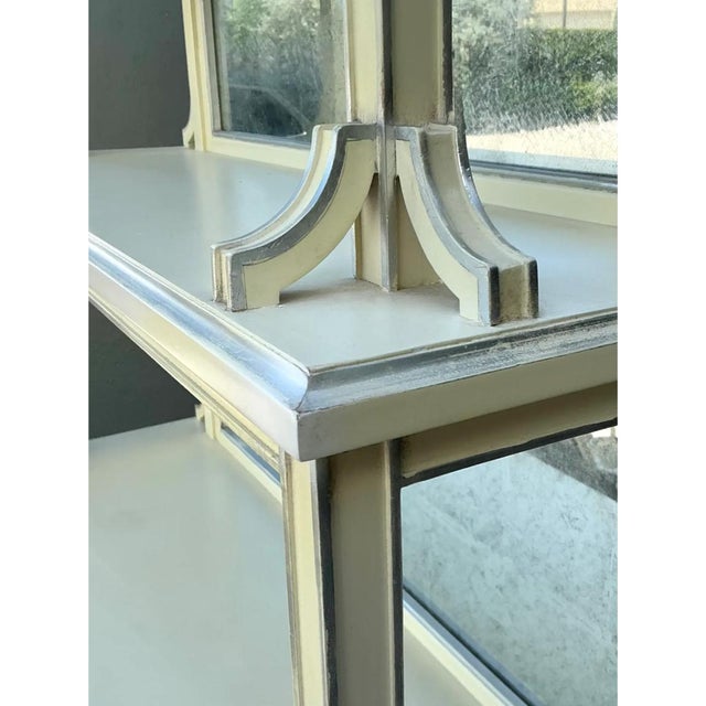 Vintage Charlotte Moss Regency Mirror Back Etagere For Sale - Image 10 of 12
