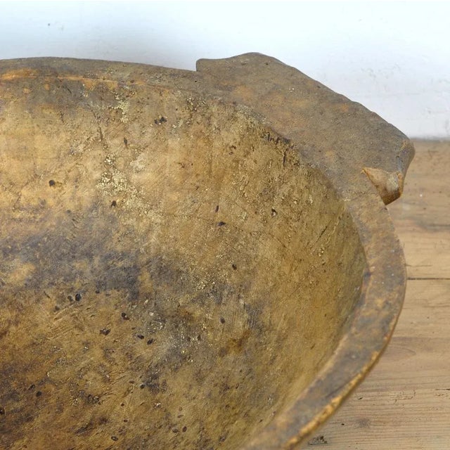 Handmade Wooden Dough Bowl, 1900s For Sale - Image 4 of 8