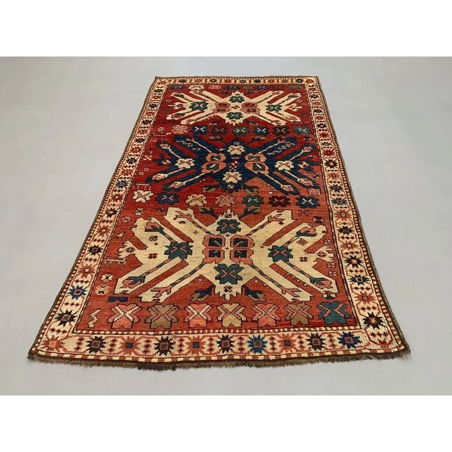 Caucasian Adler Eagle Kazak Rug For Sale - Image 11 of 11