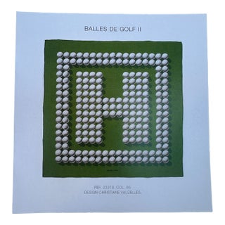 Hermès 2006 Collection Authentic Original Hermès Scarf Art Advertisement Lithograph Featuring Hermès Design For Sale