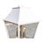 Urban Electric Brand Custom White Lantern With Clear Glass and Yellow Interior For Sale - Image 11 of 12