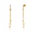 Metal 1.92Ct Yellow Sapphire & Diamond Chain Drop Earrings in 14k Yellow Gold- 2 Pieces For Sale - Image 7 of 13