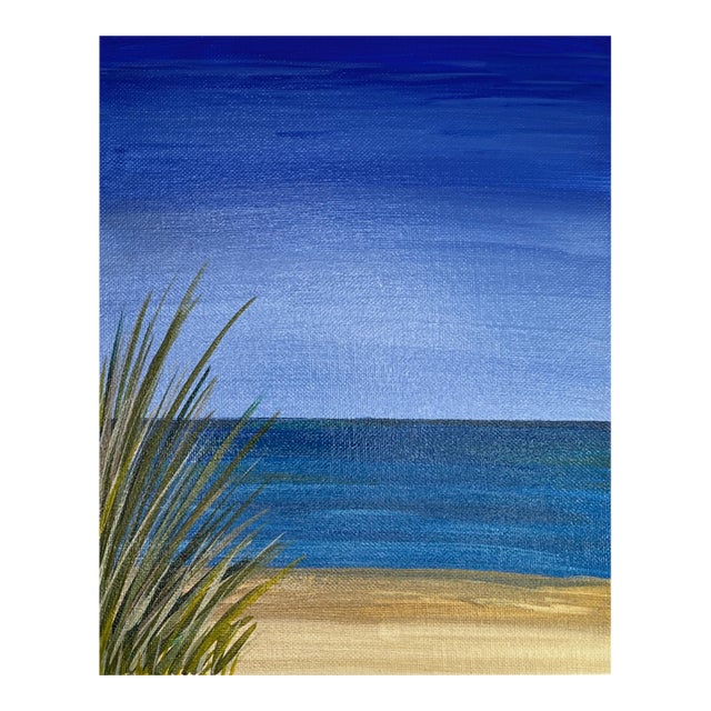 "Ocean Seascape" Coastal Wall Art Acrylic Painting Unframed For Sale
