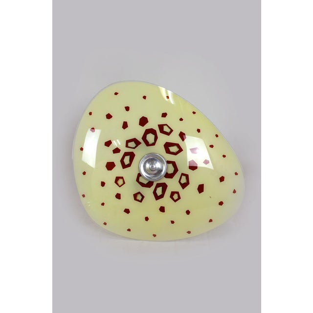 1970s Large Vintage Czechoslovakian Opaline Glass Pendant Lights, 1970s, Set of 2 For Sale - Image 5 of 18