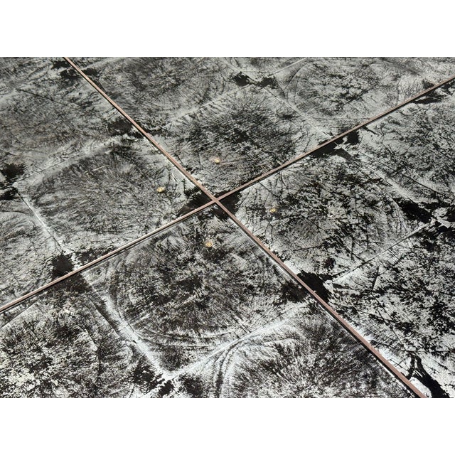 Glass Maison Jansen Style, Hollywood Regency, Eglomise Mirror, Center Table, 20th C For Sale - Image 7 of 8