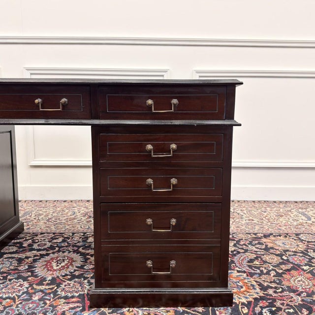 English Desk with Leather For Sale - Image 11 of 18