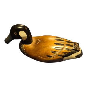 Vintage Hand-Carved and Hand-Painted Canadian Goose Decoy