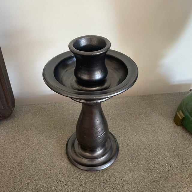 Mid-Century Modern Ceramic Candlestick Holder by Jean Marais, 1950s For Sale - Image 3 of 4