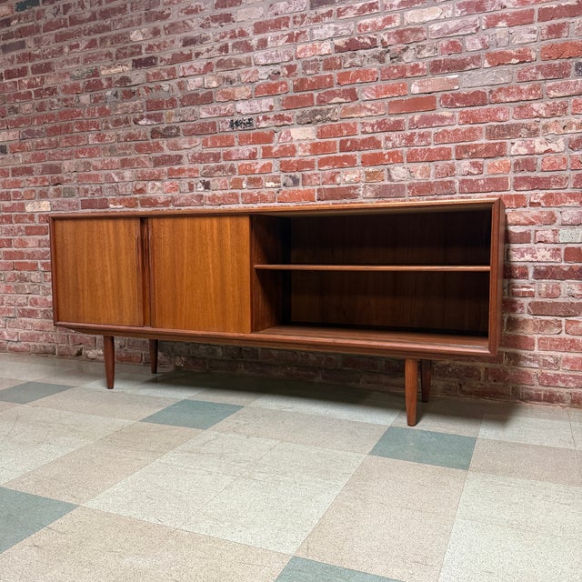 Danish Modern Teak Credenza by Axel Christiansen for Aco Møbler c.1960s, Attributed For Sale - Image 6 of 11