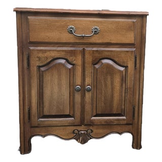 1990s Ethan Allen French Provincial Solid Wood Nightstand Accent Cabinet For Sale