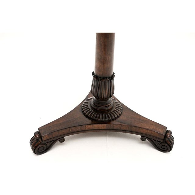 Wood Antique Victorian Inlaid Occasional Side Table, 1840 For Sale - Image 7 of 8