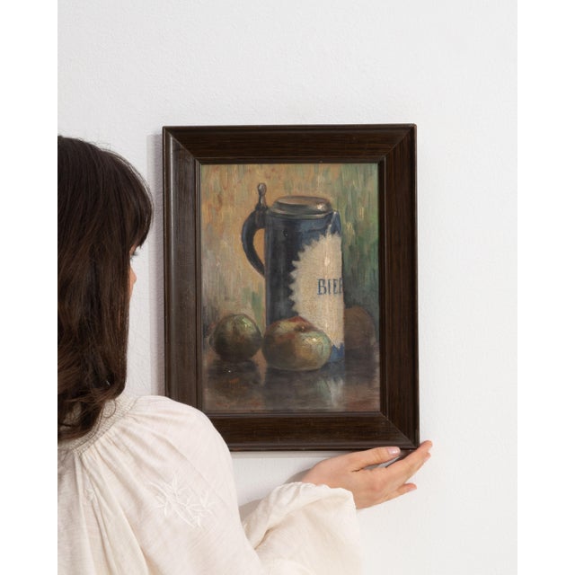 Early 20th Century France Brown Wood Painting For Sale - Image 9 of 15