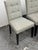 Crate & Barrel Tufted Parsons Dining Chairs, Set of Four For Sale In San Francisco - Image 6 of 12