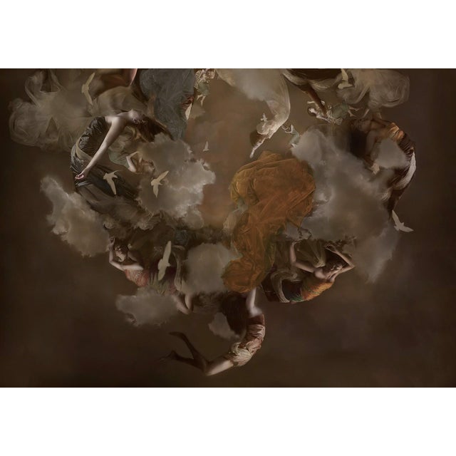 Heaven by Mariska Karto | Photograph on aluminum depicting ethereal figures among clouds. For Sale
