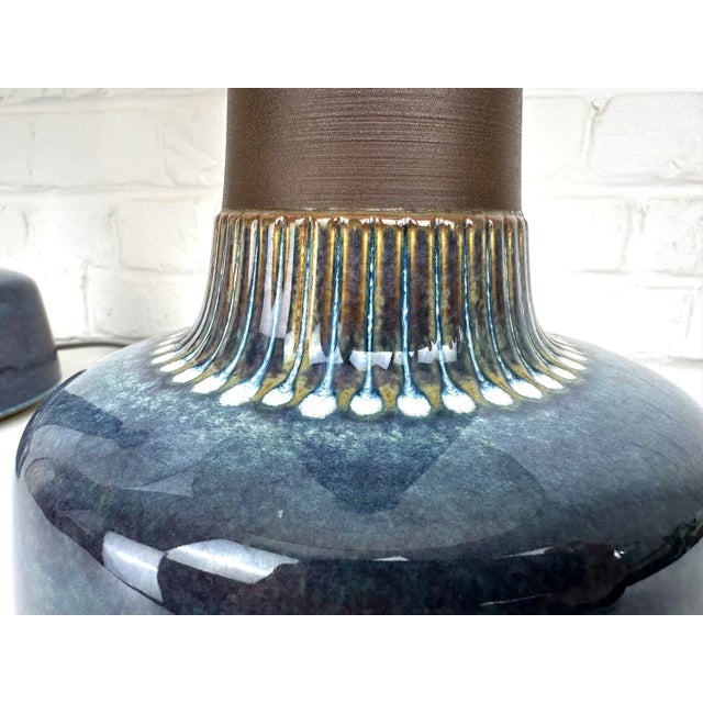 Large 1080-3 Stoneware Table Lamps by Einar Johansen for Søholm, Denmark, 1960s, Set of 2 For Sale - Image 11 of 17