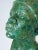 Carved Malchite Head Sculpture, 1950s For Sale - Image 3 of 8