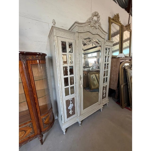 Large 18th Century French Louis XVI 3-Door Bookcases or Armoire For Sale - Image 13 of 16