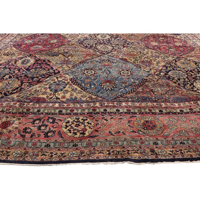 Antique Persian Kerman Rug, 11'03 X 23'06 For Sale - Image 4 of 11