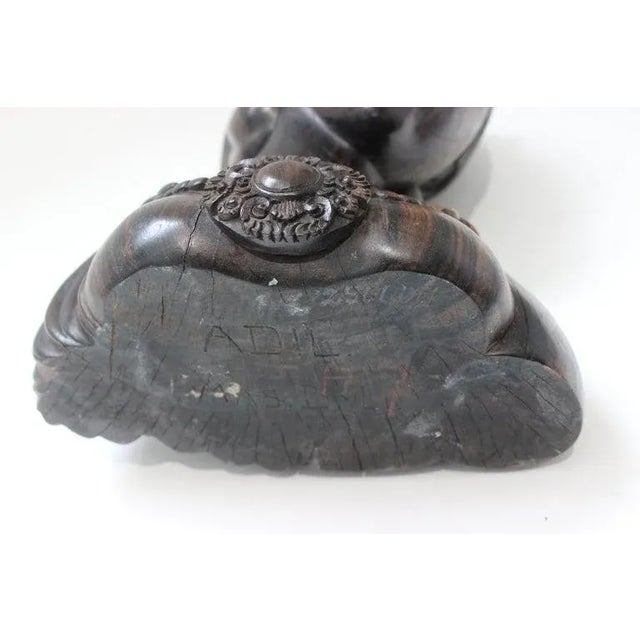 Brown 1960s Rosewood Balinese Bust of a Young Woman For Sale - Image 8 of 13