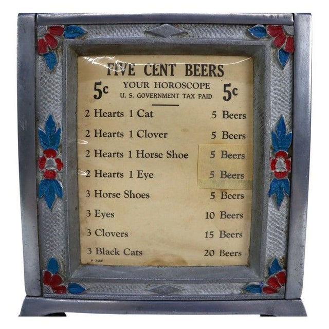 Early 20th Century Puritan Baby Bell Trade Simulator Slot Machine 20thC For Sale - Image 6 of 13