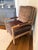 Traditional Velvet Spindle Arm Chair For Sale - Image 3 of 6