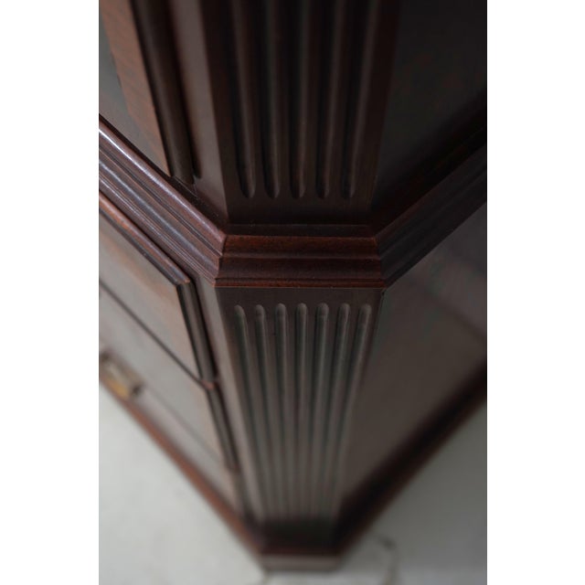Brown Century Large Mahogany Banded Chest on Chest For Sale - Image 8 of 16