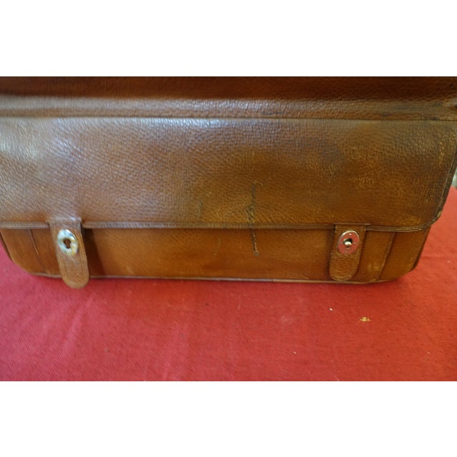 Animal Skin Vintage Travel Suitcase Trunk, 1930s For Sale - Image 7 of 15