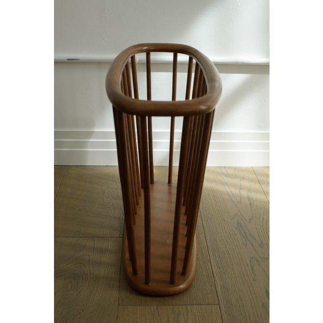 1960s Mid Century Modern Walnut Magazine Rack by Arthur Umanoff For Sale - Image 5 of 13