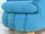 Textile Post Modern Biscuit Tufted Pair Turquoise Lounge Chairs, 1980 For Sale - Image 7 of 9
