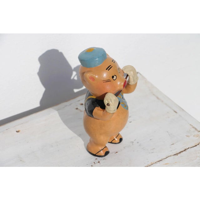 Ceramic 1950s Fifer Piggy Bank, Earthenware, American For Sale - Image 7 of 13