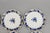 Antique Early 19th Century Chinese Export Blue and White Porcelain Dinner Plates With Grape Leaf Border - Set of 6 For Sale In New York - Image 6 of 17