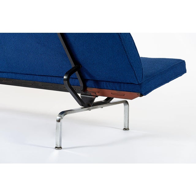 Mid Century Blue Sofa Compact by Eames for Herman Miller 1970s For Sale - Image 9 of 10