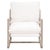 Performance White Boucle Sling Hamlin Club Chair by Essentials for Living For Sale - Image 10 of 11
