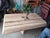 Postmodern Vintage Postmodern Italian Travertine Coffee Table – Triple Tiered Edge For Sale - Image 3 of 3