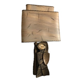 1950s Mid-Century Brutalist Weinberg Style Lamp For Sale