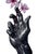 Contemporary Divine Touch by Tanner Valant | Color Pencil on Paper Hand holding pink orchids For Sale - Image 3 of 3