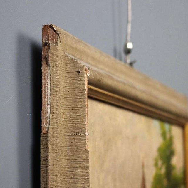 Giuseppe Viviani, Church of Molina, Oil on Panel, Framed For Sale - Image 8 of 10