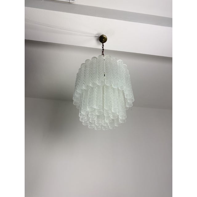 Mid-Century Modern Murano Glass Chandelier in the style of Venini, 1950s For Sale - Image 6 of 16