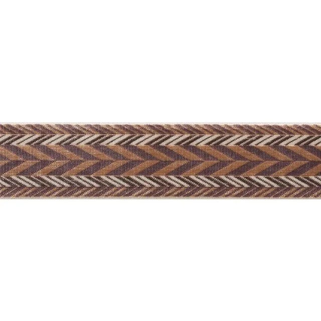 Transitional Sample - Schumacher Stinson Tape in Sable For Sale - Image 3 of 3