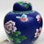 Blue Pair of Vintage Cloisonné Jars | Blue Ground Butterfly & Floral Motif With Lids For Sale - Image 8 of 9