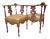 Antique Italian Renaissance Revival Carved Tufted Tete-a-Tete Settee Newly Reupholstered in Leather For Sale